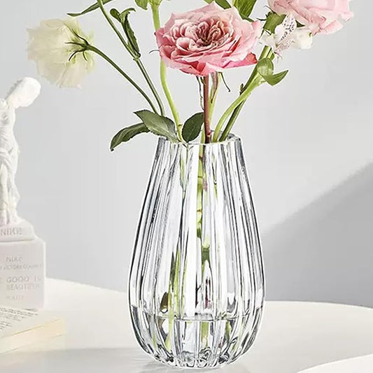 GIDARY 10 inch Flower Vases,Bouquet Vase,Large Vase Glass for Centerpiece Table Home Indoor Desk Decor,Modern Boho Style,f...