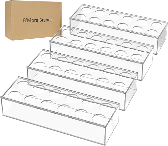 4 Pack 12" Clear Acrylic Flower Vase Rectangular Floral Centerpiece for Dining Table Modern Flower Arrangement for Home De...