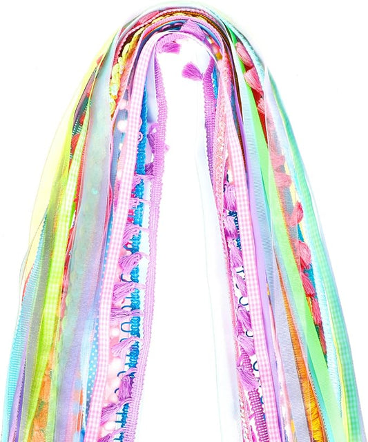 Yuefunny 30 Pcs 32.81 yd Easter Ribbon for Crafts Gift Wrapping Holiday Fabric Fringe Trim Grosgrain Satin Bow Ribbons Sew...