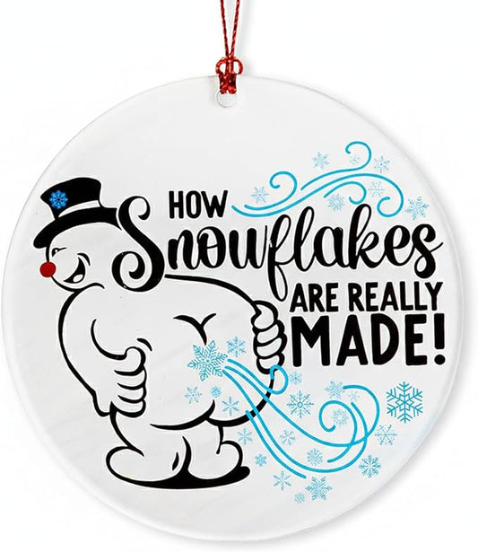 Christmas Ornaments 2025, Snowman Ornament, Funny Christmas Ornaments, Funny Ornament for Adults, Hilarious Holiday Decora...