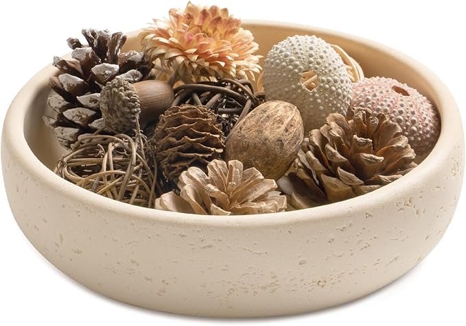 UHEY HOME Resin 7“ Decorative Bowl for Home Decor, Key Bowl for Entryway Table Decor, Modern Coffee Tables Centerpiece, Fr...