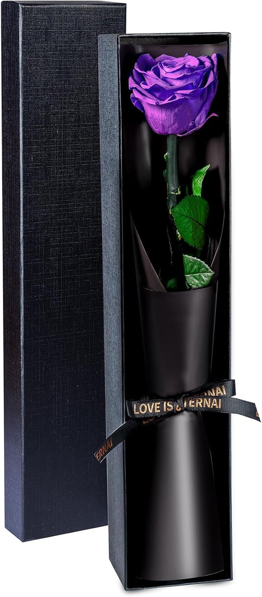 Preserved Flowers Gifts for Women, Flowers for Delivery, Single Roses with Stem, Valentines Day Roses Gifts for Her, Mothe...