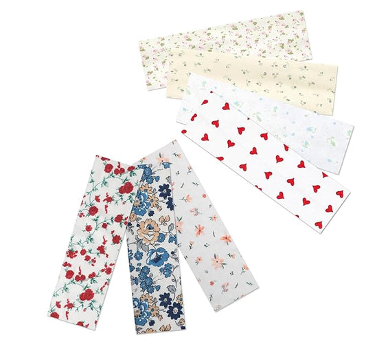 picheng Printed Floral Headbands for Women: 7 Pack Non Slip Soft Cotton Stretchy Sports Hair Bands for Workout Yoga Runnin...