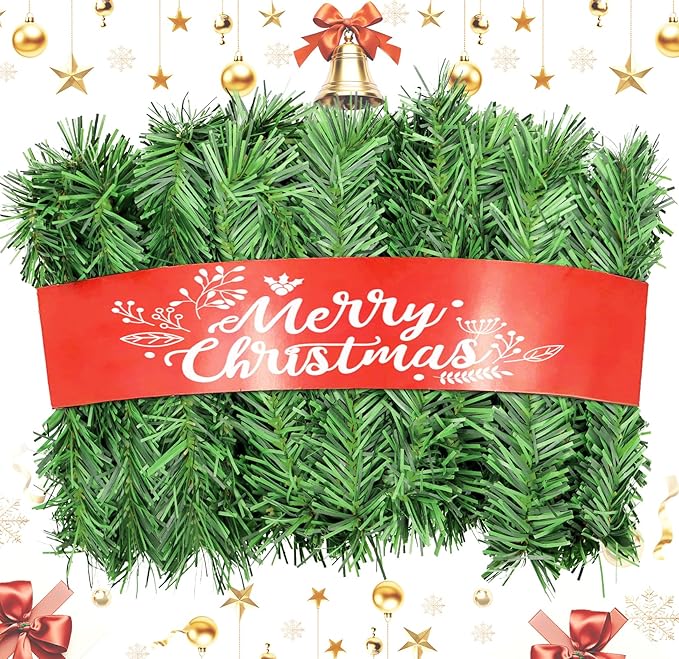 Christmas Garland - 54FT Christmas Garlands Set Artificial Green Plant Garland for Festival Wedding Party Hotel Shopping M...