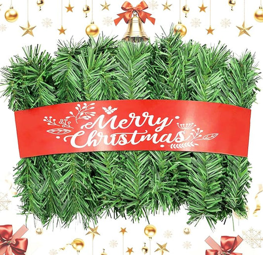 Christmas Garland - 54FT Christmas Garlands Set Artificial Green Plant Garland for Festival Wedding Party Hotel Shopping M...