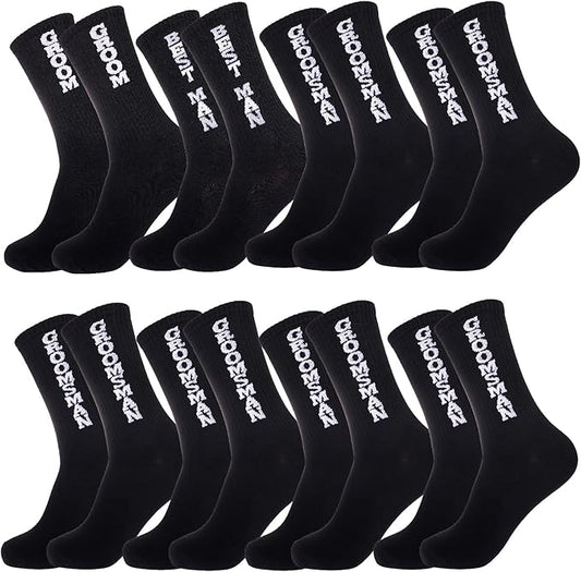ZXGXLAW 8 Pairs Groom Groomsmen Gifts For Men Wedding Novelty Socks Funny Proposal Gifts Bestman