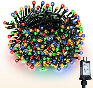 WISD Christmas Outdoor String Lights 75ft 200 LED Waterproof with Memory Modes, Twinkle Plug in Fairy Lights for Indoor Xm...