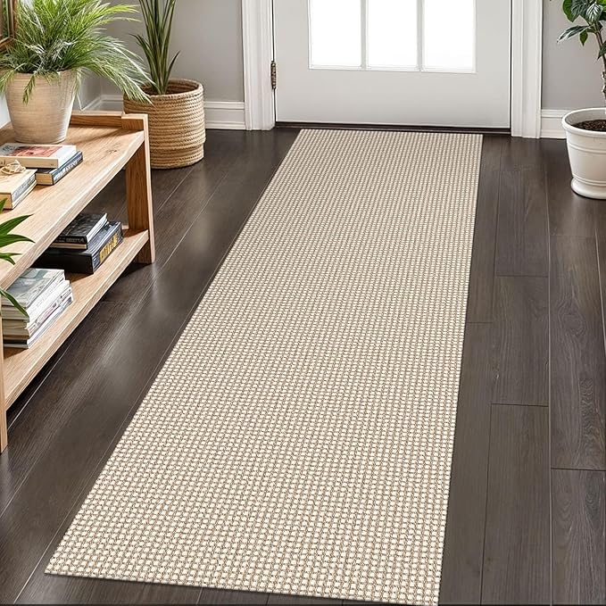 KOZYFLY Runners for Hallways 2x6 ft Washable Kitchen Runner Non Slip Rubber Backed Hall Runners Cotton Entryway Runner Rug...