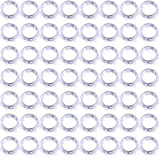 Hortsun 100 Packs Fairy Lights Battery Operated 3 Speed Modes, 7 Ft/ 2 M 20 LED Battery String Mini Waterproof Wire Twinkl...