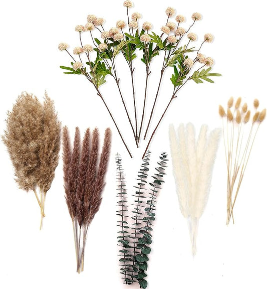 RoseTalk Simulation Flower Decor Luxury Faux Flower Arrangements – Realistic Artificial Flowers with Beige & White Peonie...