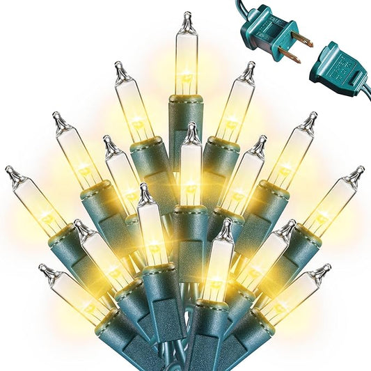 Jyoiat Christmas Lights -2 Pack Total 43FT 200 Count Conectable Waterproof String Lights Brighter Detachable Plug-in Light...