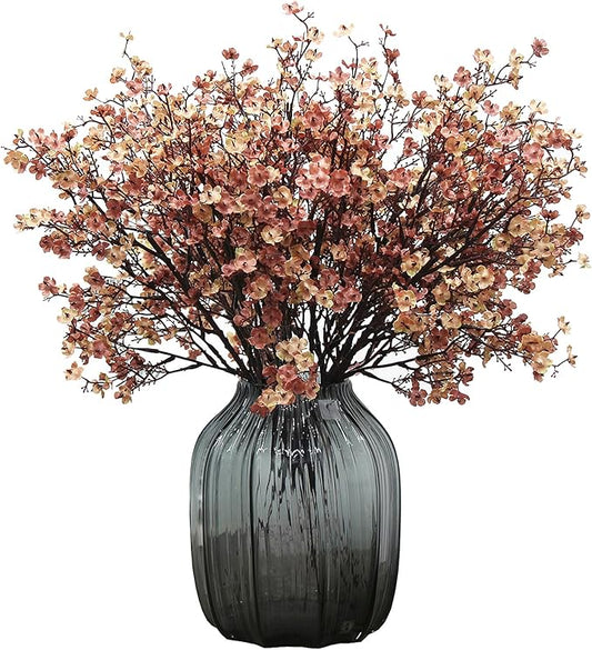 JAKY-Global Babys Breath Silk Artificial Flowers 6 Bundle European Fake Flowers Decor Wedding Party Fall Stems Decoration ...