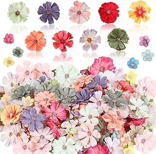 FOIMAS 150pcs Mini Faux Flower for Crafts,Artificial Flower Heads Daisy Peony Flower Decor for Craft Garland Wedding Home ...