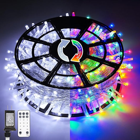 JMEXSUSS Christmas Lights, 600 LED 168FT Color Changing Christmas Tree Lights with Remote, 11 Modes, Timer, Waterproof, Cl...