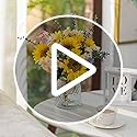 BLOSMON Sunflower Fake Flowers in Vase: Sunflowers Artificial Flowers with Vase for Table Centerpieces Decor - Silk Flower...